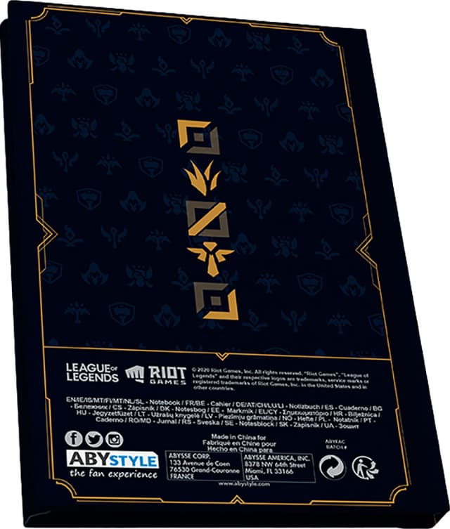 ABYStyle League Of Legends glas-, pin- og notesbog-sæt
