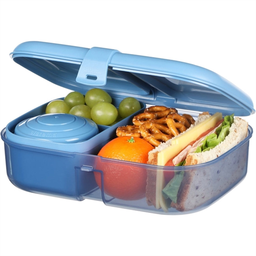Køb Sistema Ribbon Madkasse 1,1 L Mountain Blue