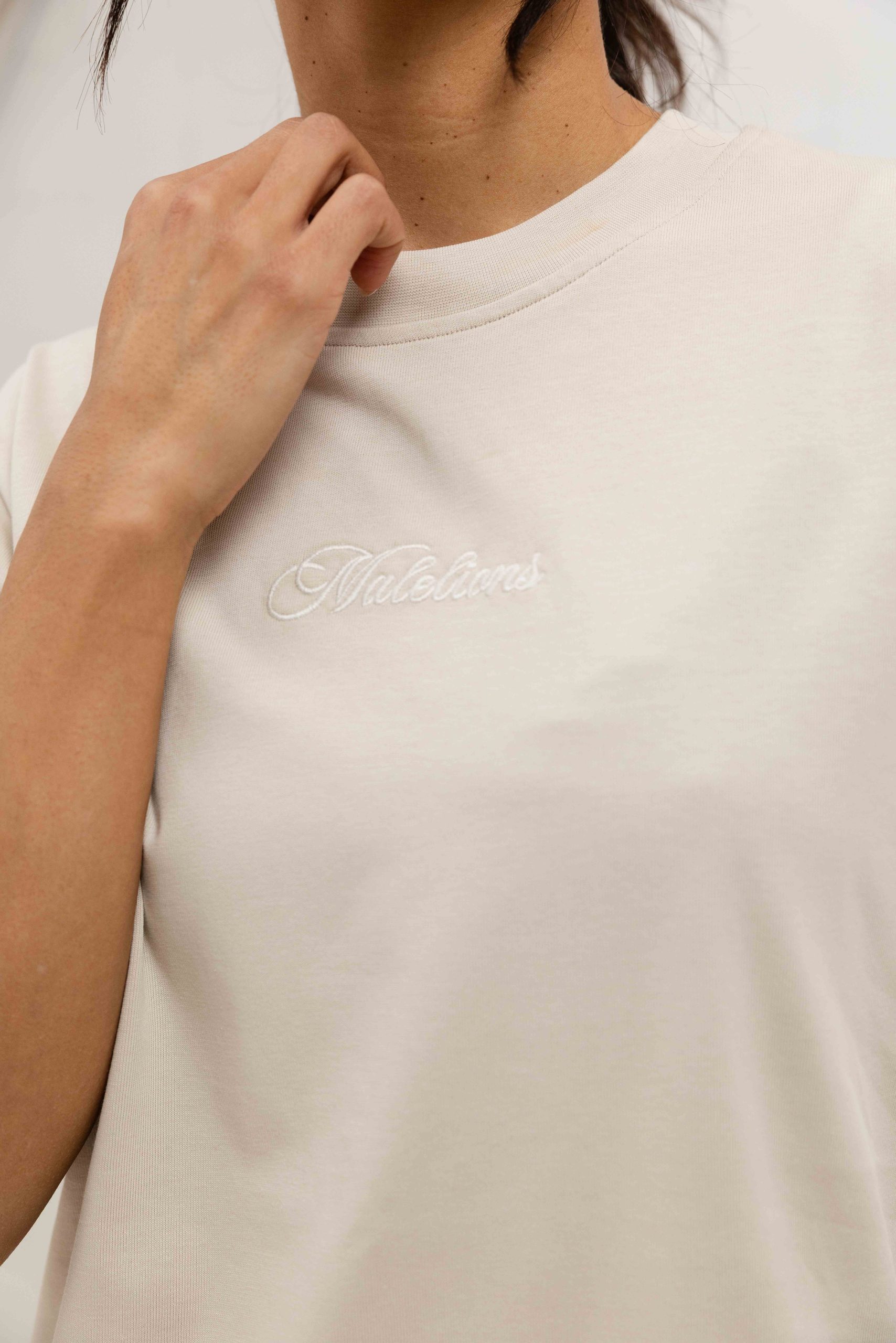 Malelions Kylie T-Shirt Dress Dames Beige