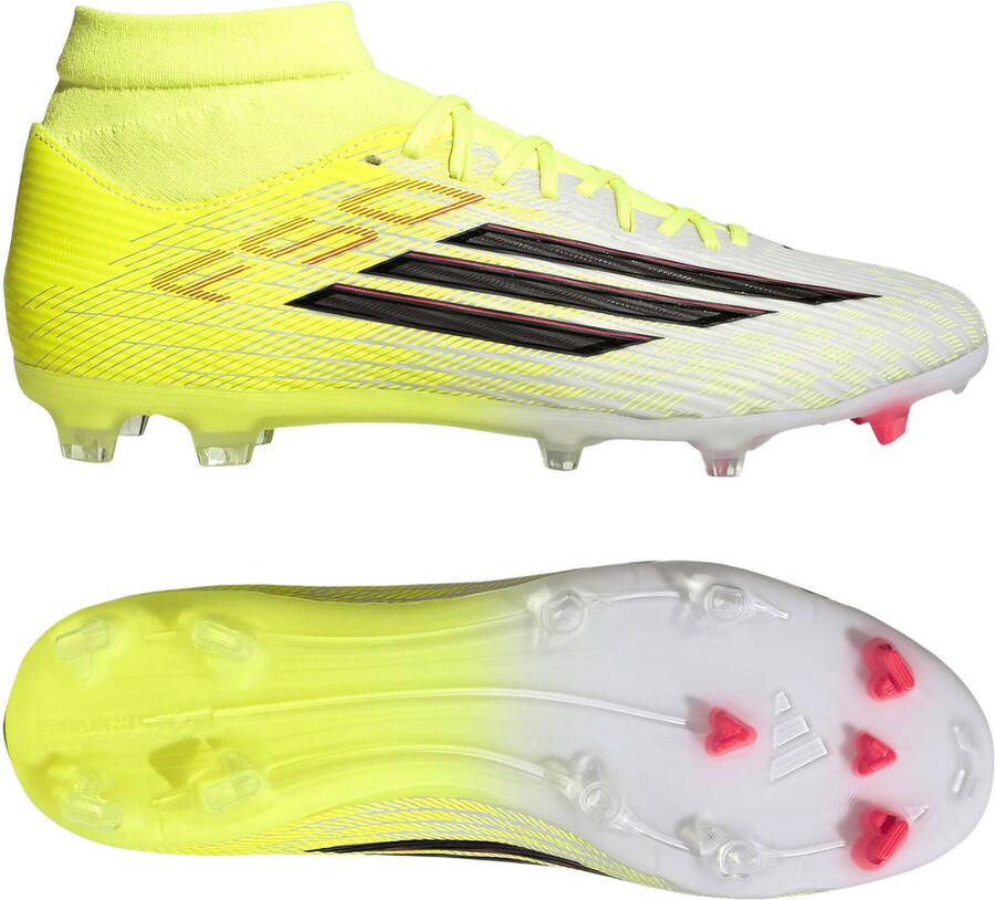 Adidas f50 league mid fg mg Voetbal schoen firm ground Geel