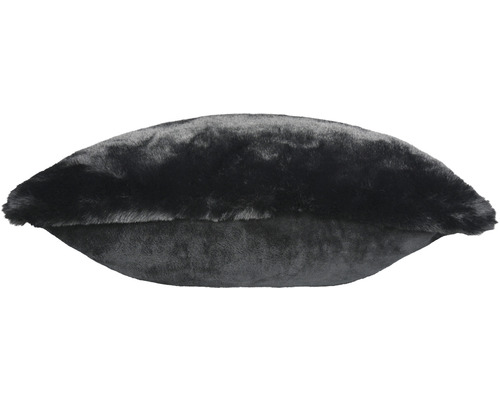Kussen van bont, 45x45 cm, zwart