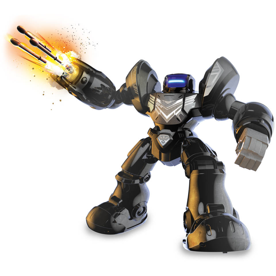 Robo Blast XL op afstand bestuurbare robot - zwart