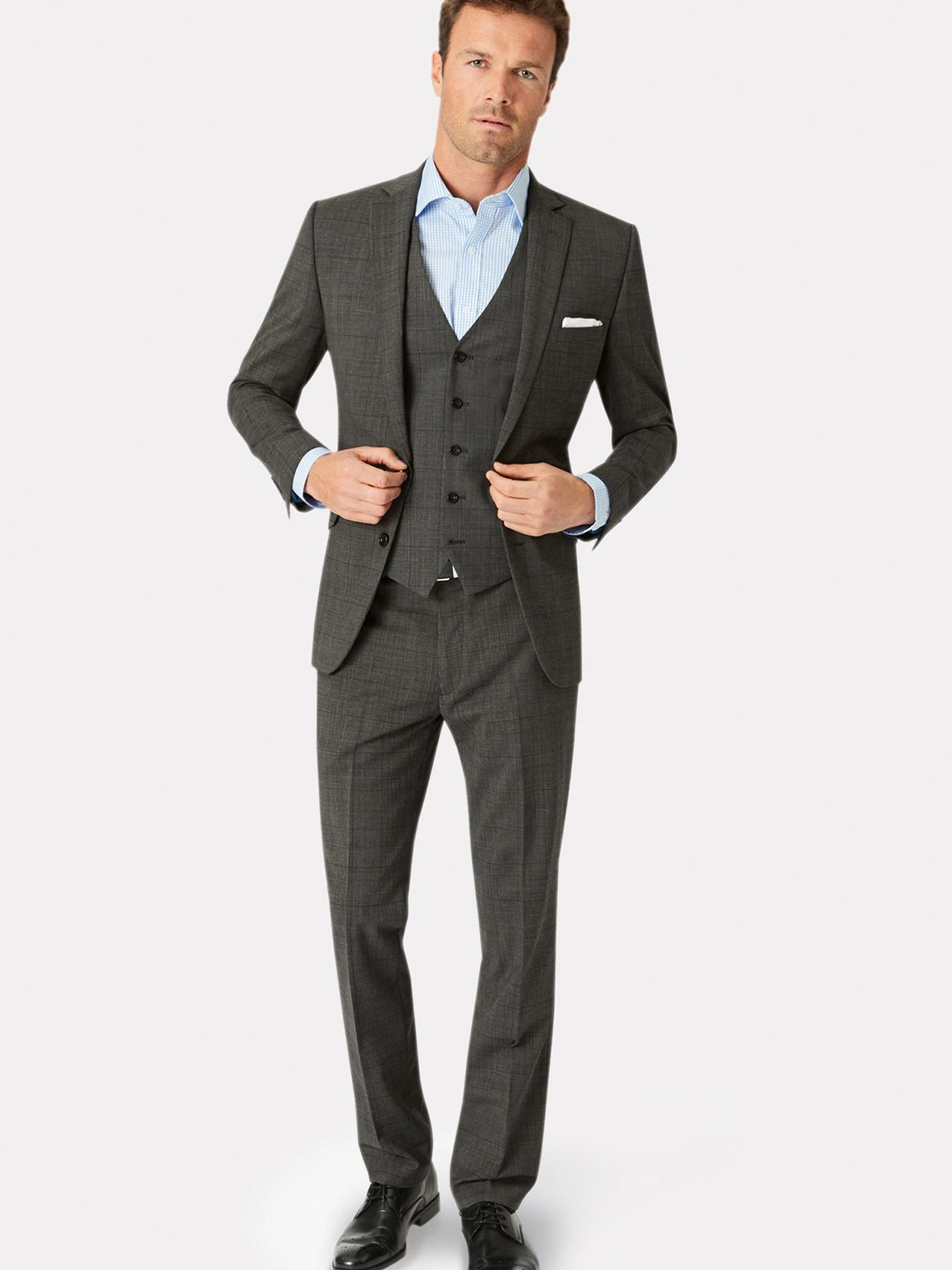 Grijs - Brook Taverner Cassino Slim Fit Jacket