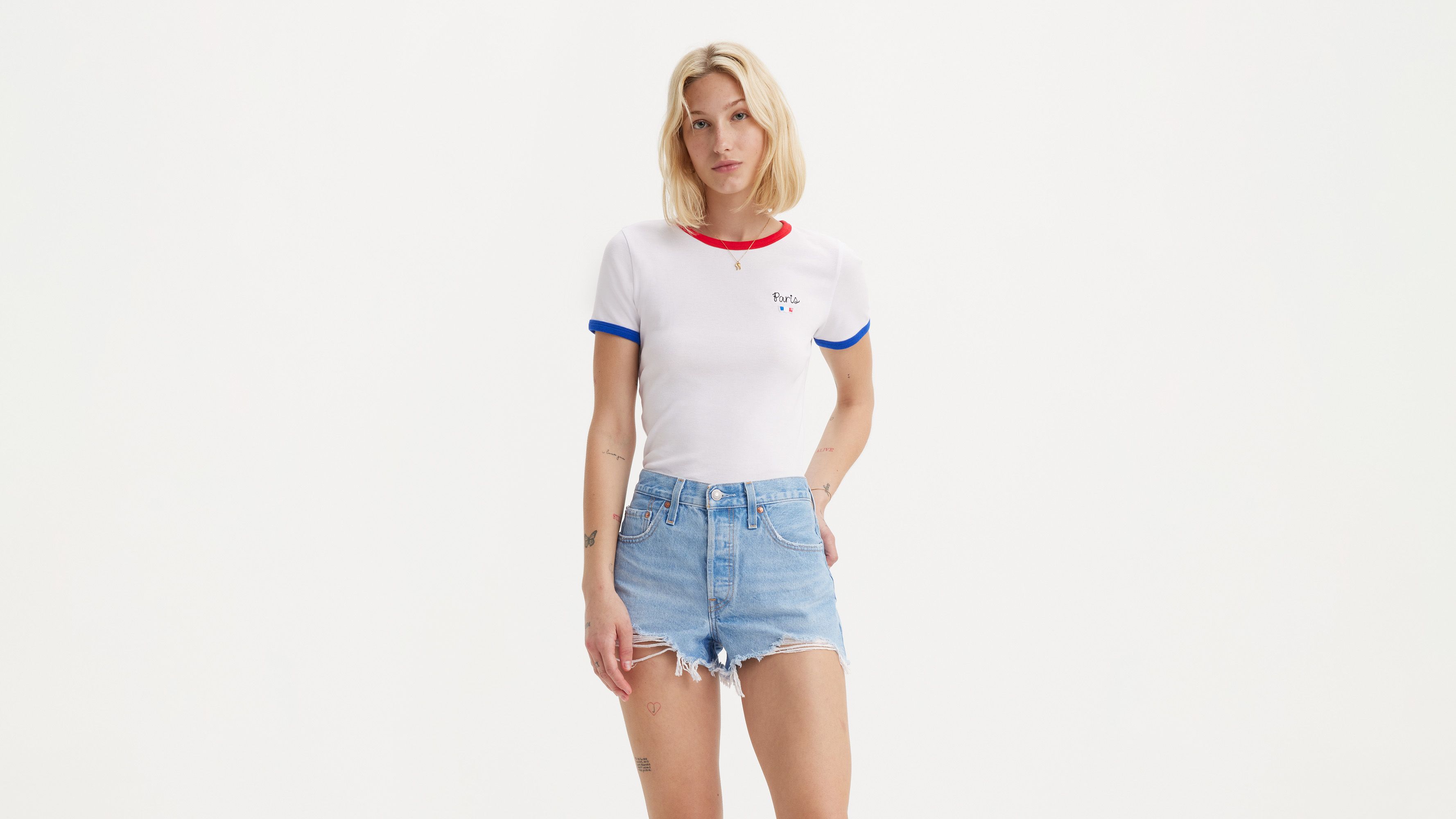 T-shirt graphique Rickie - White + - Blanc