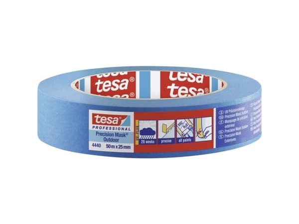 tesa PRECISION OUTDOOR 04440-00001-00 Crepebånd tesa® Professional Blå (L x B) 50 m x 25 mm 1 stk