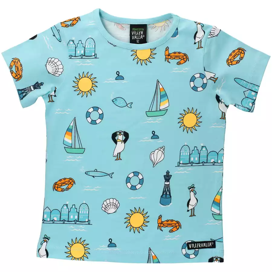 Villervalla Shirt Kurzarm Summer LGT Aruba blau