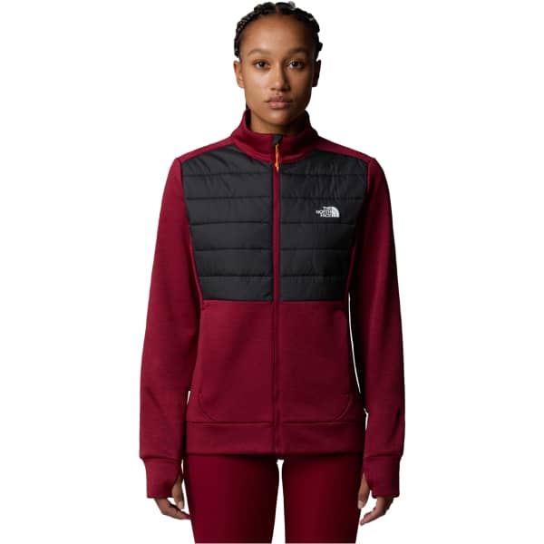 Doudoune randonnée THE NORTH FACE W REAXION HYBRID JACKET BEETROOT DARK HEATHER/ASPHALT GREY