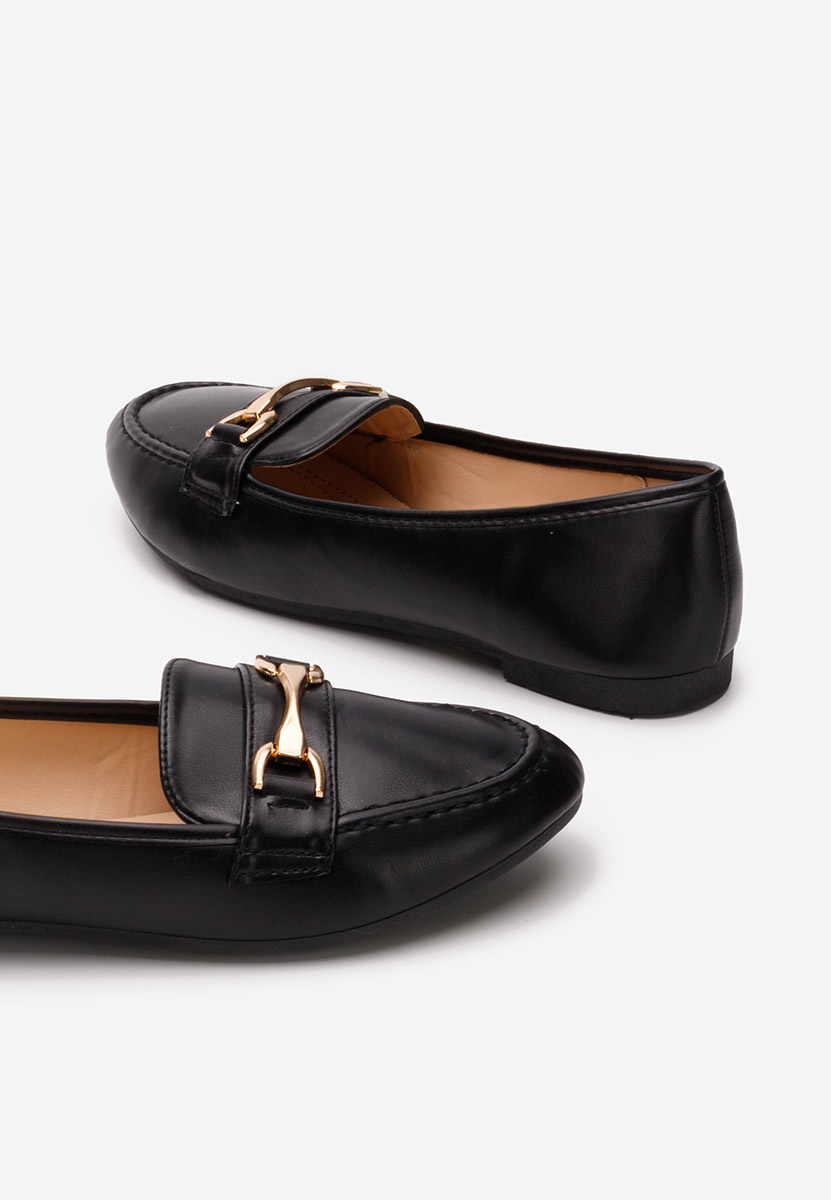 Mocassins femme noirs Merra