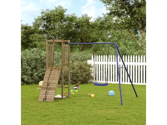 Aire de jeux d'extérieur bois de pin imprégné
