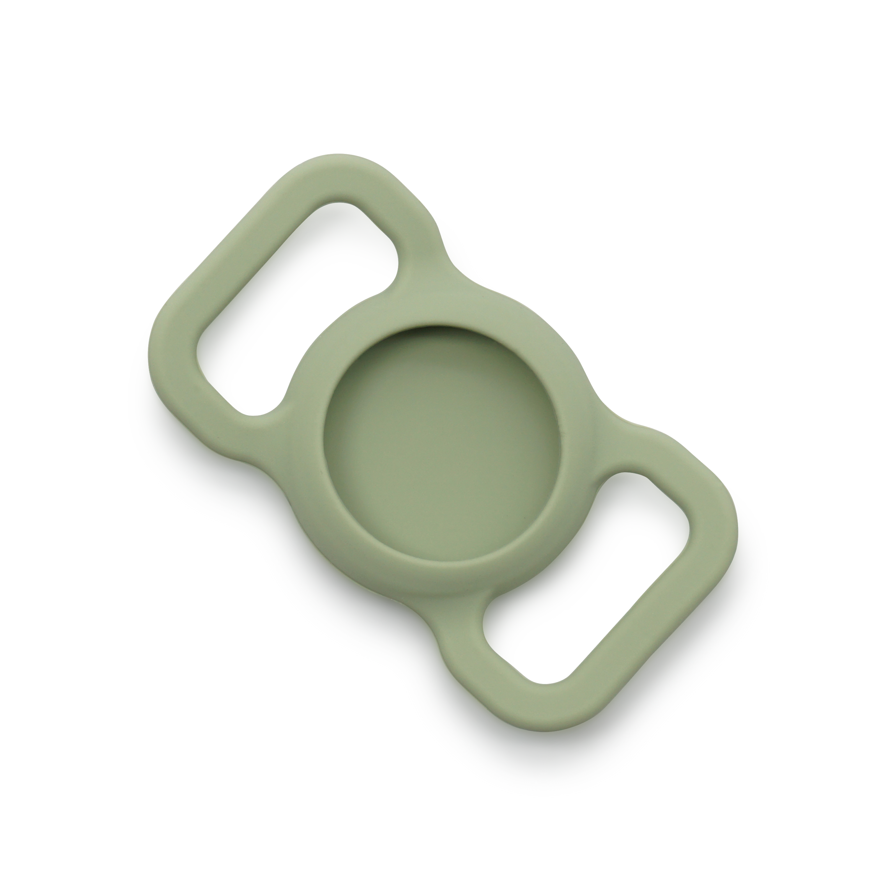 Apple AirTag Silikon Case Hülle Halsband Halterung für Haustiere (Hund / Katze) - Grün