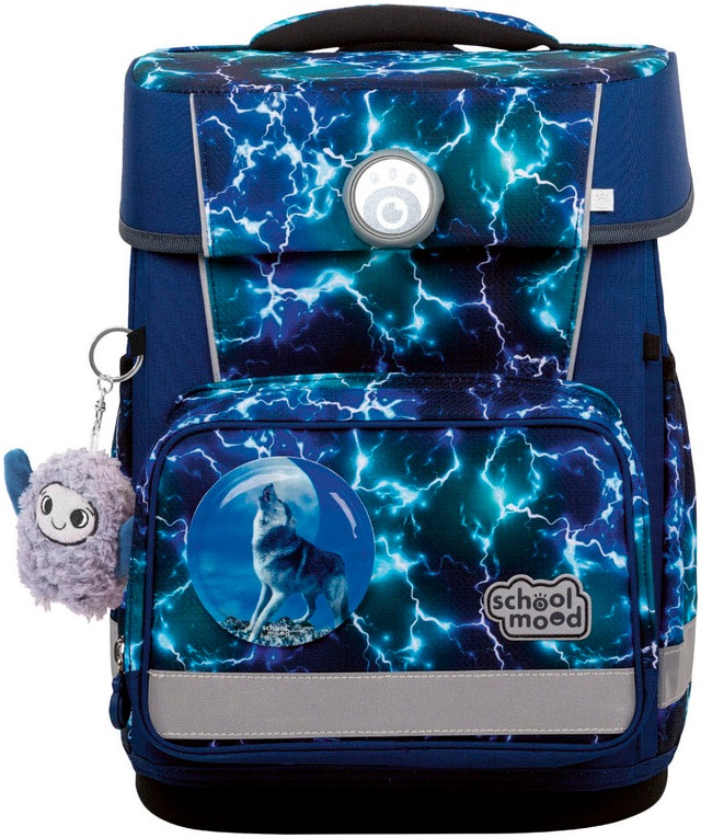 SCHOOL-MOOD® Schulranzen »Champion Pro« retroreflektierende Flächen mit LED-Patchy
