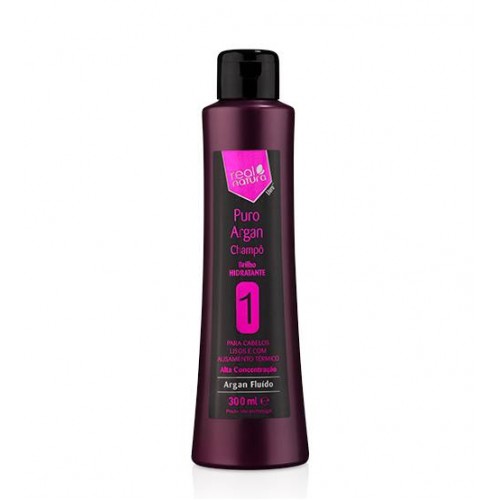 Real Natura Shampoo Sem Sal Puro Argan 300ml