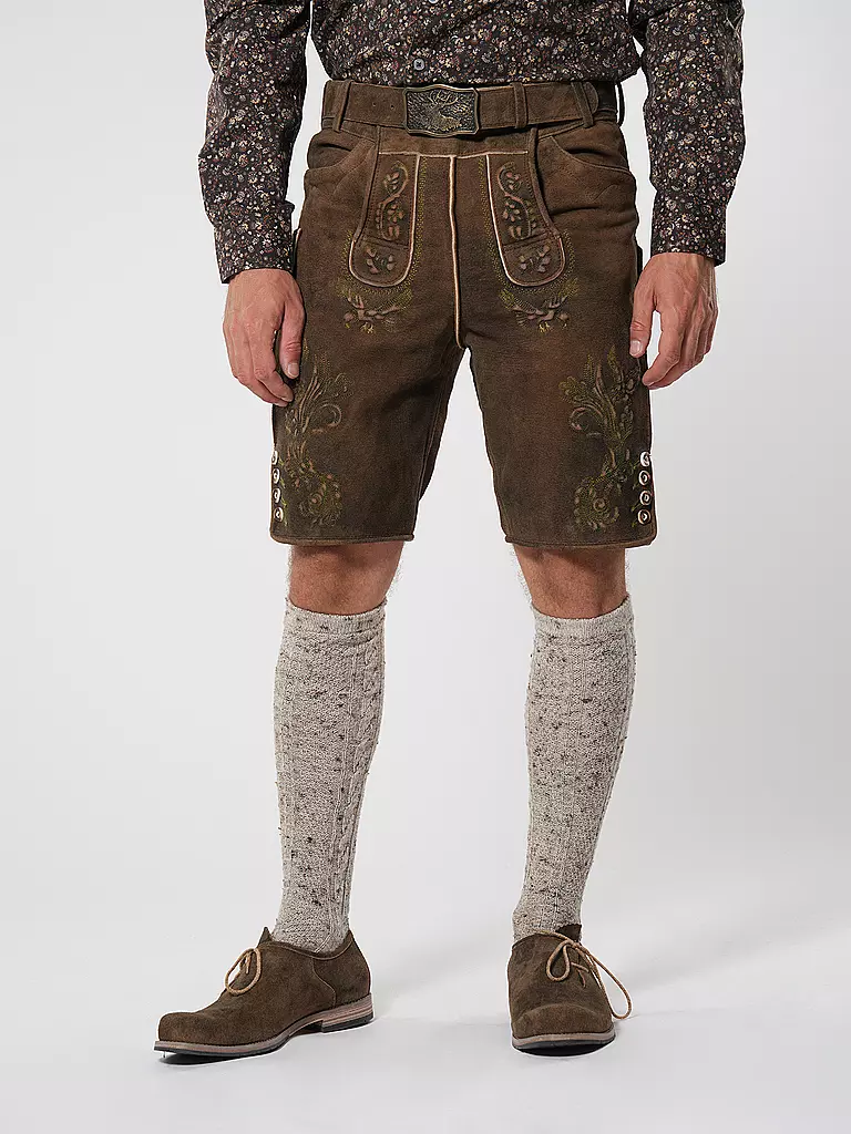 GWEIH & SILK Lederhose ARNOLD  hellbraun