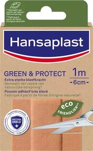 Hansaplast Pleisters Green & Protect 1m x 6cm 1ST