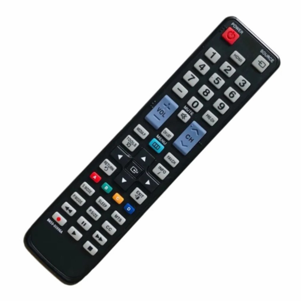 Universal Ersatz Fernbedienung mit 47 Tasten für Samsung Smart TV Geräte (LCD / LED / Plasma) - Schwarz