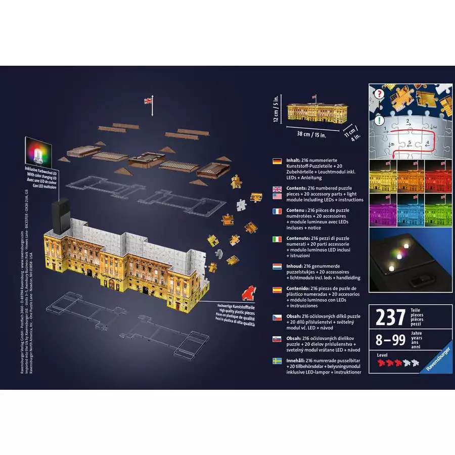 Ravensburger Buckingham Palace bei Nacht bunt