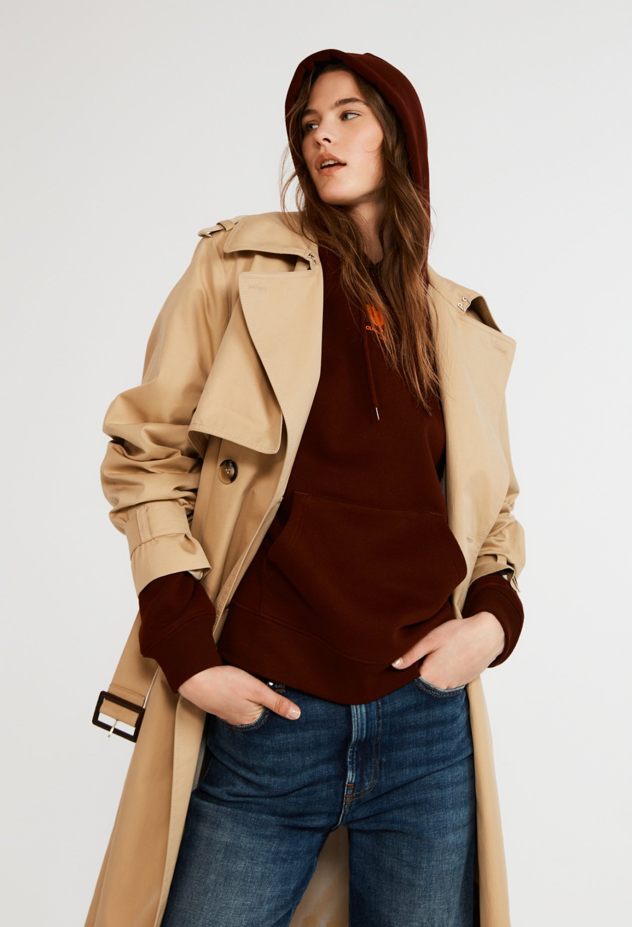 Sweatshirt &agrave; capuche