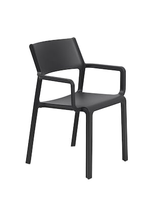 NARDI Stapelstuhl Garten TRILL AL 2er Set anthrazit