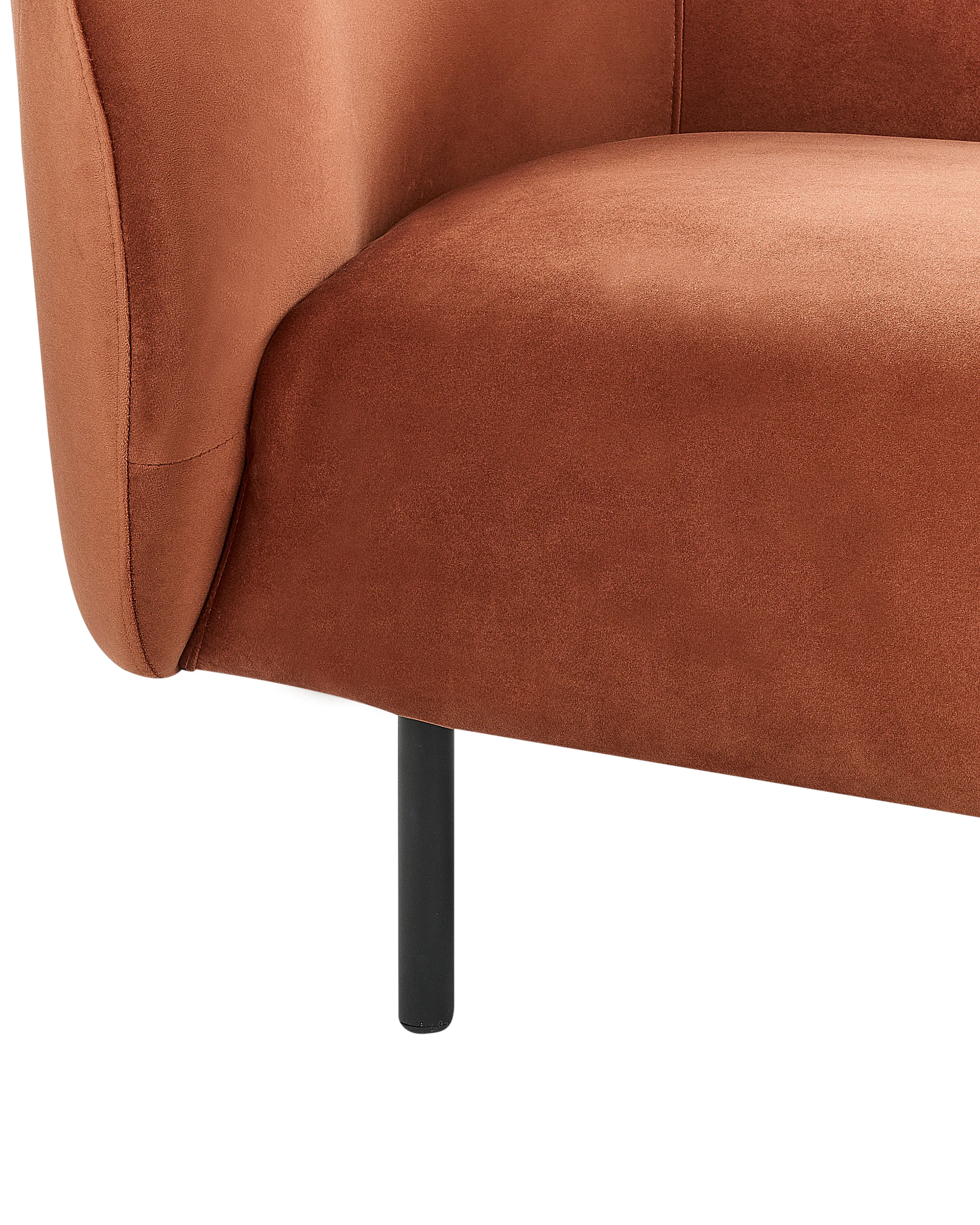 Fauteuil LOEN Fluweel Oranje