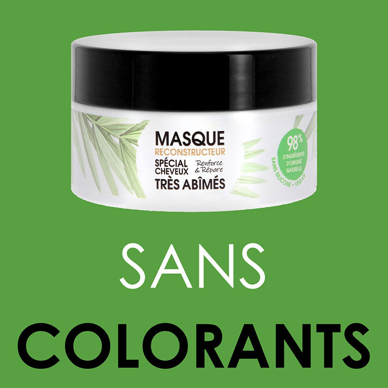 Masque reconstructeur cheveux très abîmés Gamme Nature