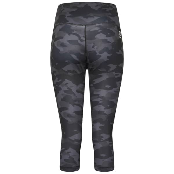 Collant running DARE 2B INFLUENTIAL 3/4 BLACK CAMO