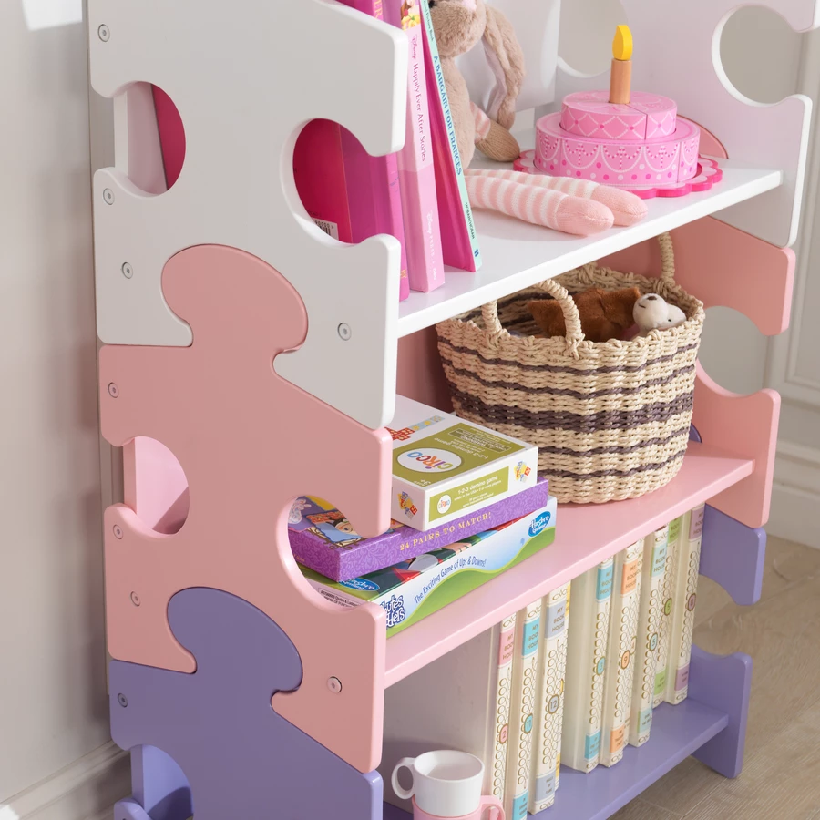 KidKraft® Bücherregal Puzzle Pastell
