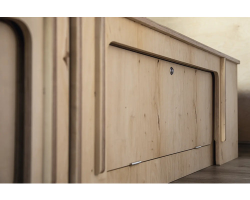 Buildify Campingbox Christoph bedsysteem, lengte-asymmetrisch, voor Ducato/Crafter/Sprinter, 1900x1180x435 mm (LxBxH) (zonder montage- en bevestigingsmateriaal)