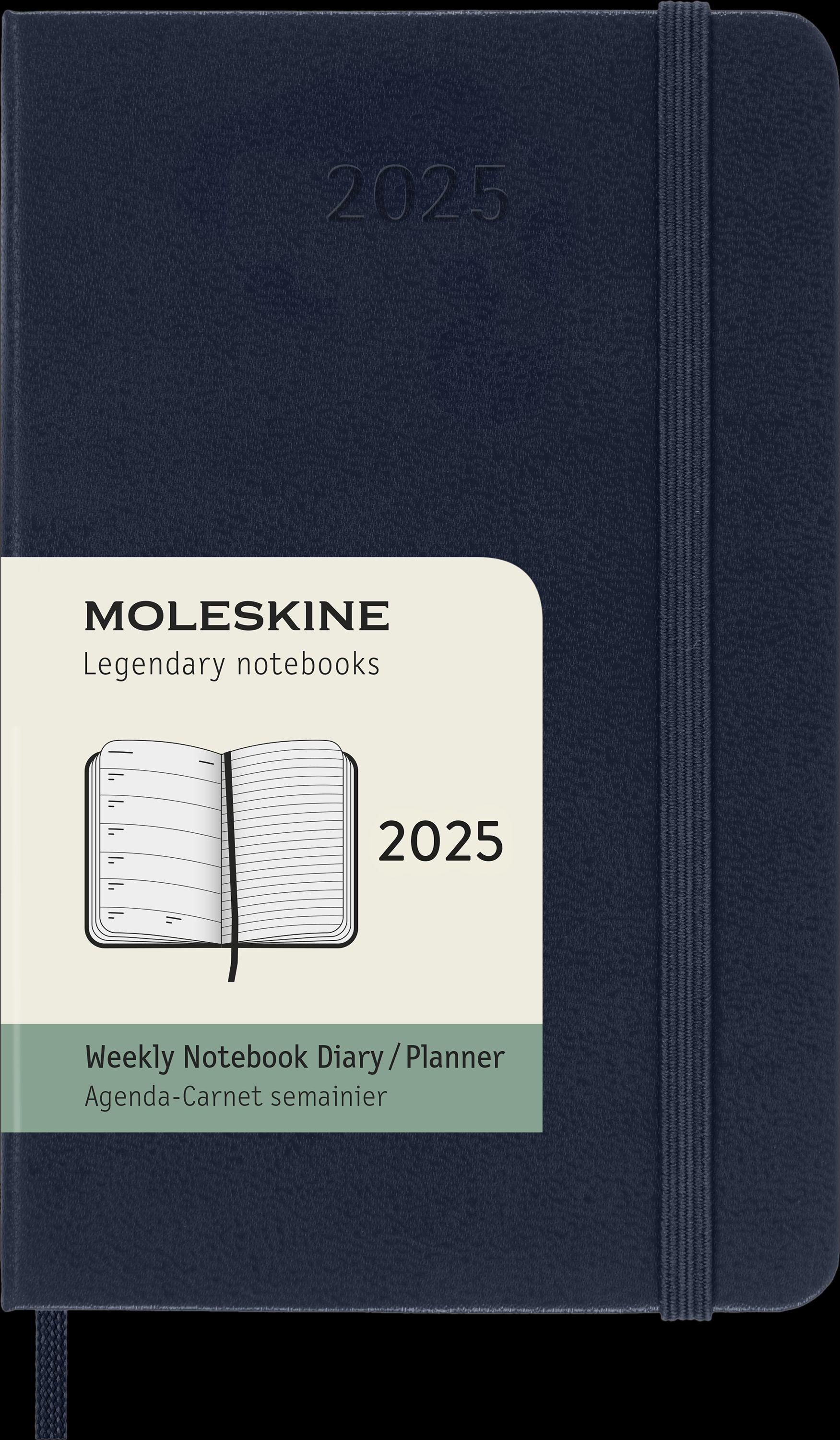 Moleskine 12 Monate Wochen Notizkalender 2025, Pocket/A6