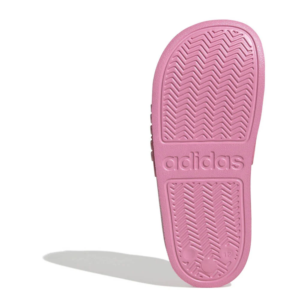 adidas Adilettebadslippers roze/wit