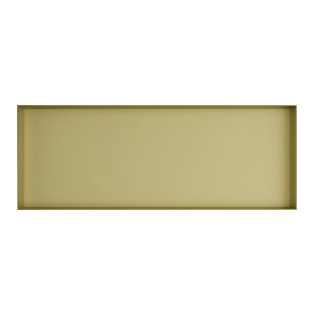 Hotbath &More frameless inbouwnis 30x80x10cm geborsteld messing PVD