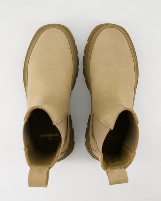 Copenhagen Studios CPH686 Chelsea Boots in Beige