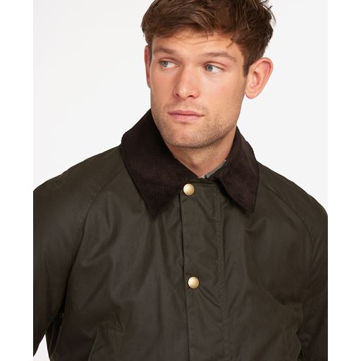 Barbour Ashby Wax Jakke, Olive, XL