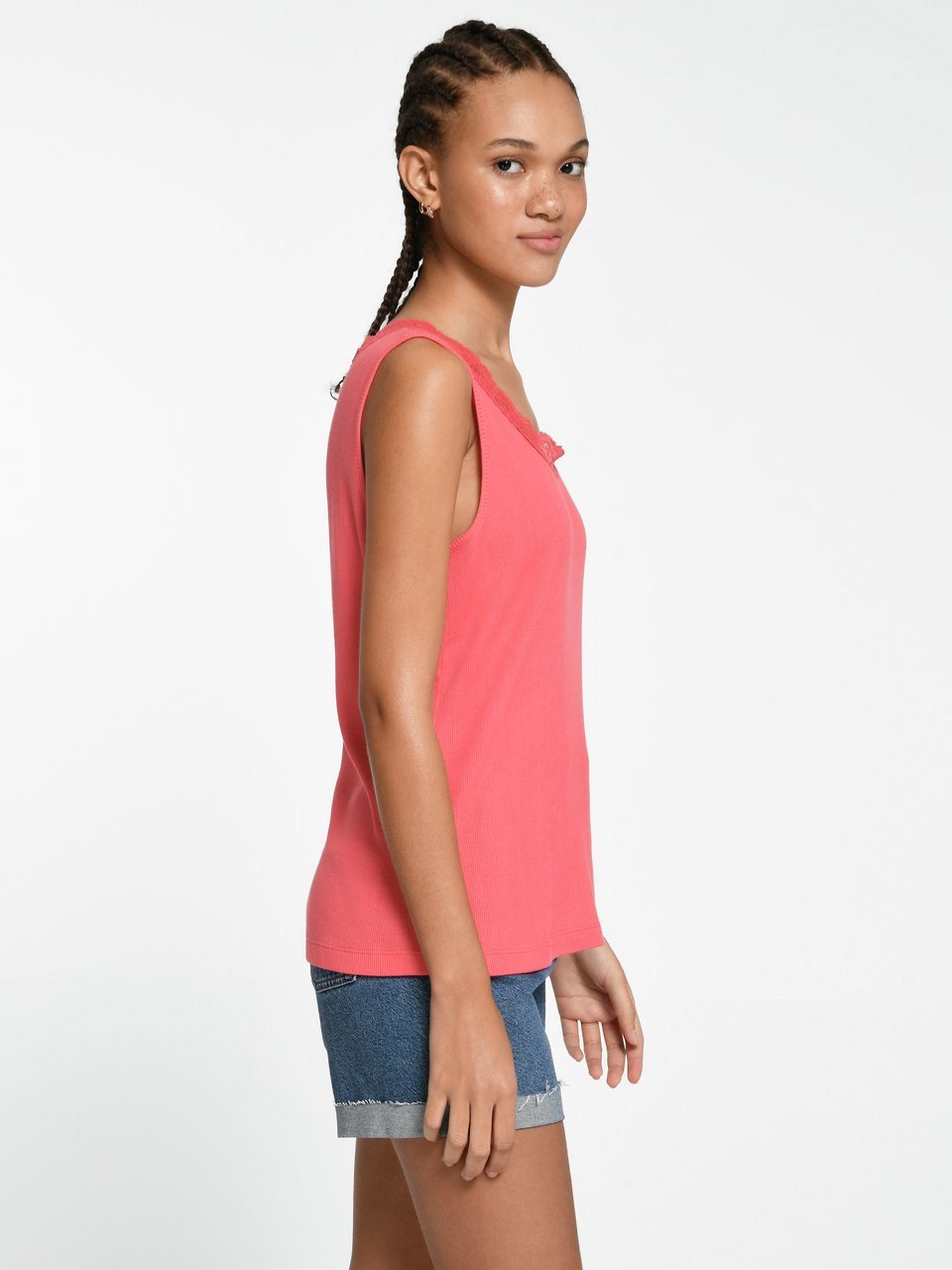 Rundhals-Top