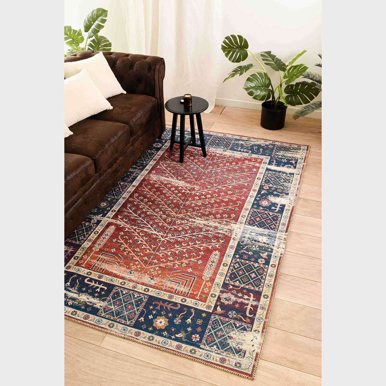Nazar Rugs Tapis Radom 038 rouge/bleu - 160x230 cm