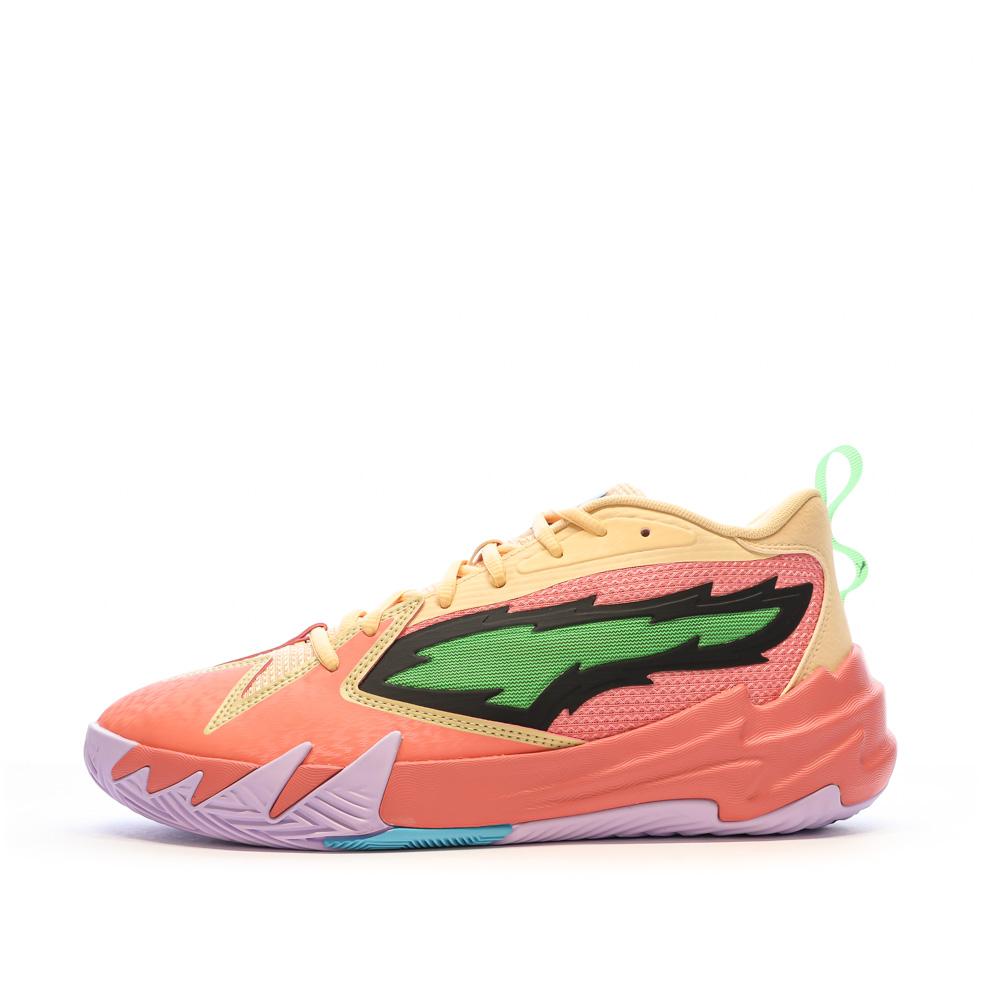 Puma Chaussures de Basket Rose/Orange Homme Puma Scoot Zeros