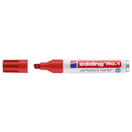 edding No.1 Permanentmarker, 1-5mm, rot
