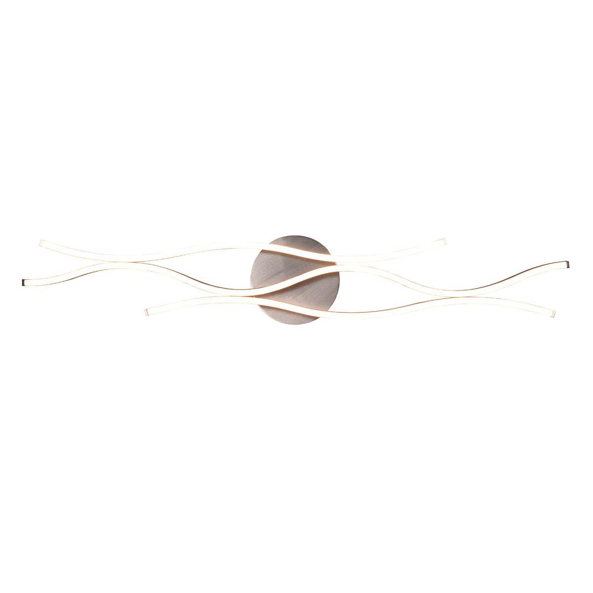 Design plafondlamp zwart met zilver incl. LED dimbaar - Blaze