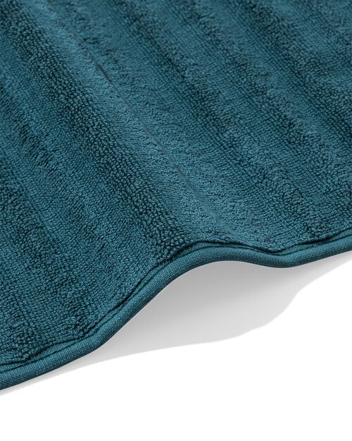 tapis de bain côtelé vert profond 50x85