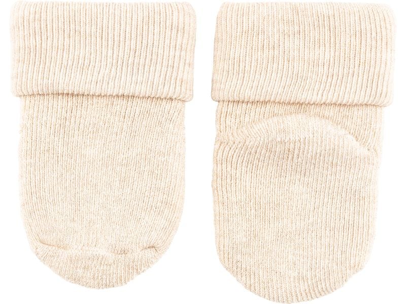 Sterntaler Socken 3er Set uni Natur Mélange One Size Weiche Erstlingssocken im 3er-Pack