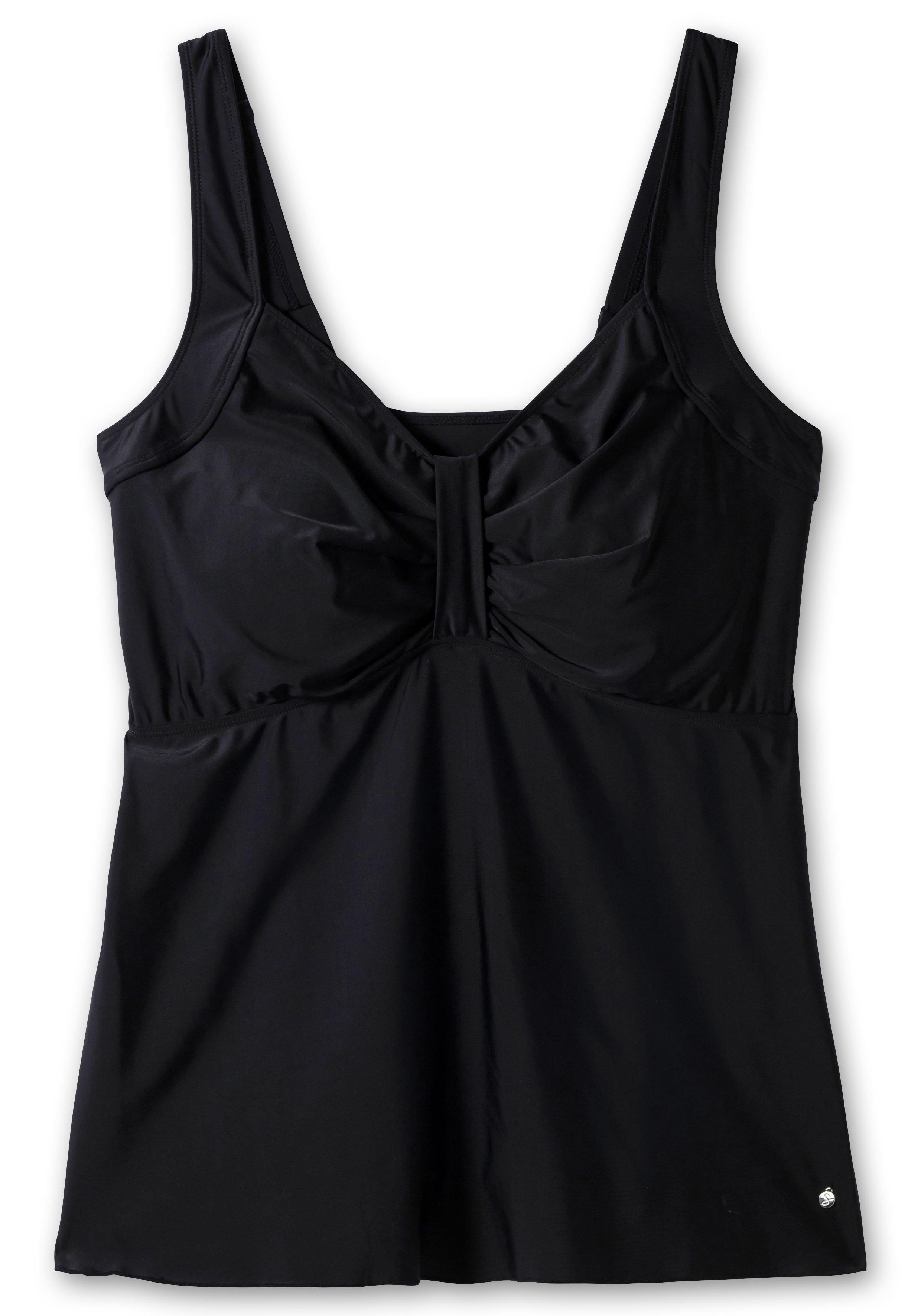 Tankini-Oberteil mit Raffung im Brustbereich