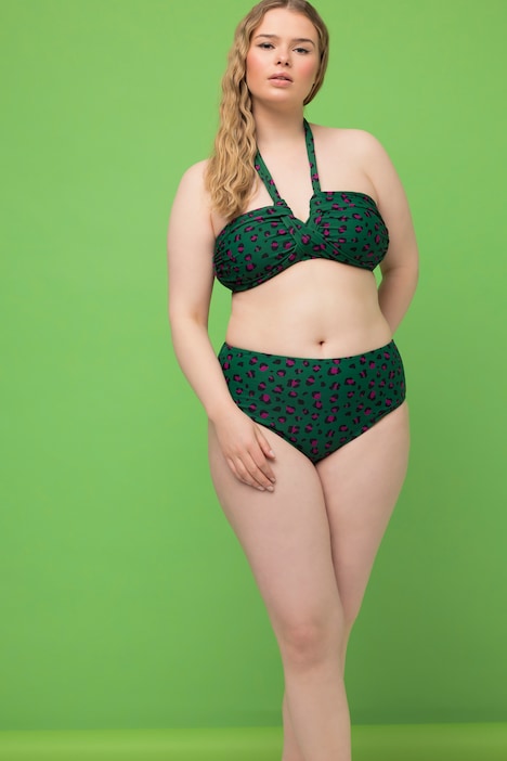 Bikini Slip, Panty, High Waist Fit, Leo Print