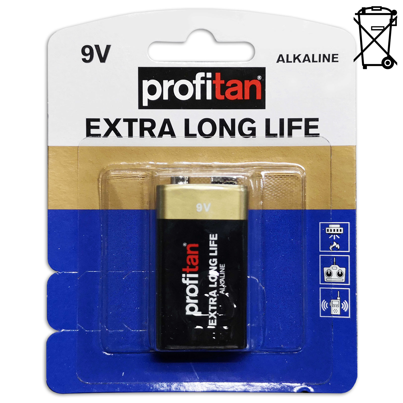 profitan E-Block Batterie - 6LR61 - extra long life