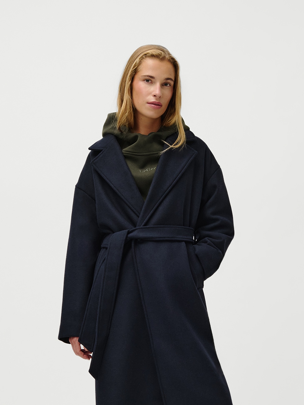 LeGer Langmantel »Betty, LeGer by Lena Gercke«, Regular fit mit V-Ausschnitt