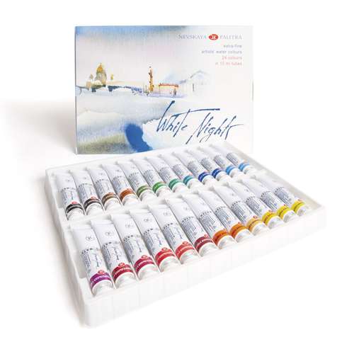 WHITE NIGHTS™ Extrafeine Künstler-Aquarellfarbe, 10-ml-Tuben-Sets