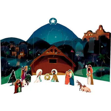 Coppenrath Verlag Meine zauberhafte Weihnachtskrippe, Aufstell-Adventskalender