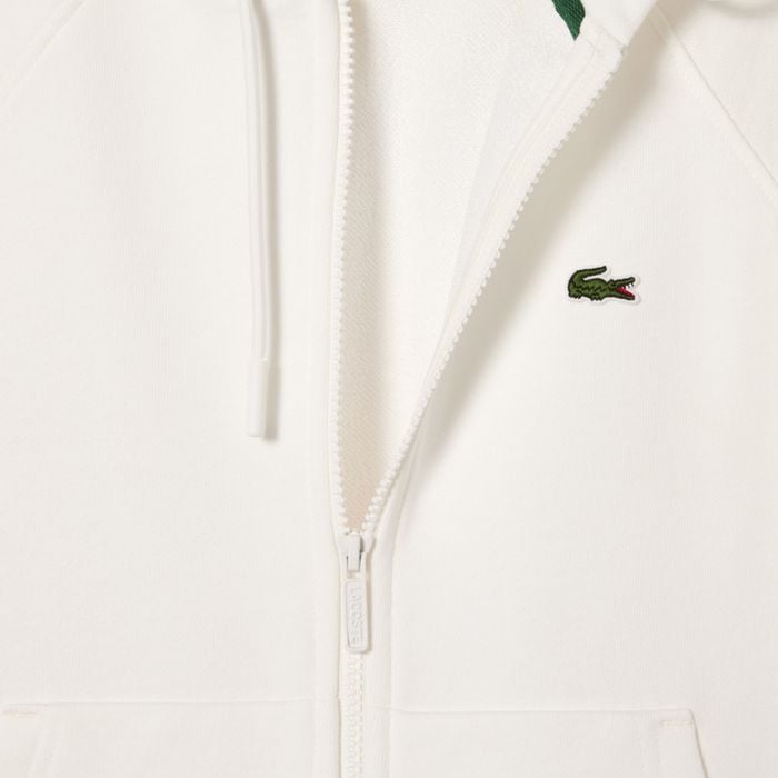 Lacoste Bio Cotton Fleece Hooded Vest Dames