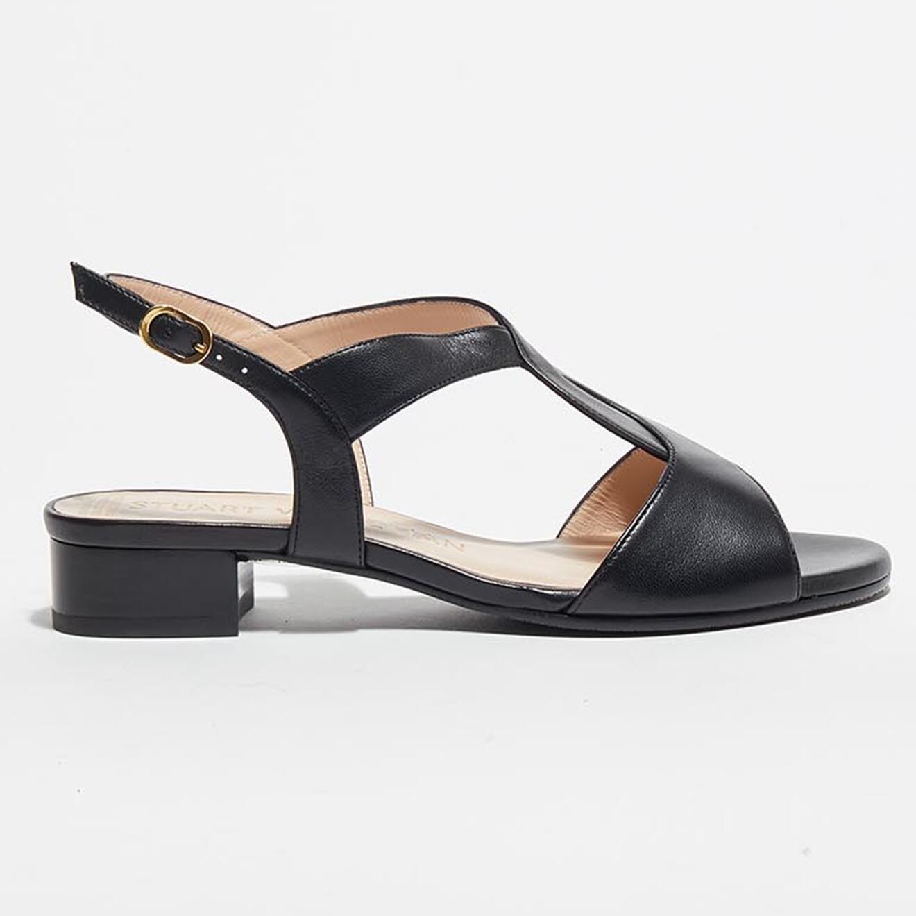 Stuart Weitzman Sandales en Cuir Shalena noires