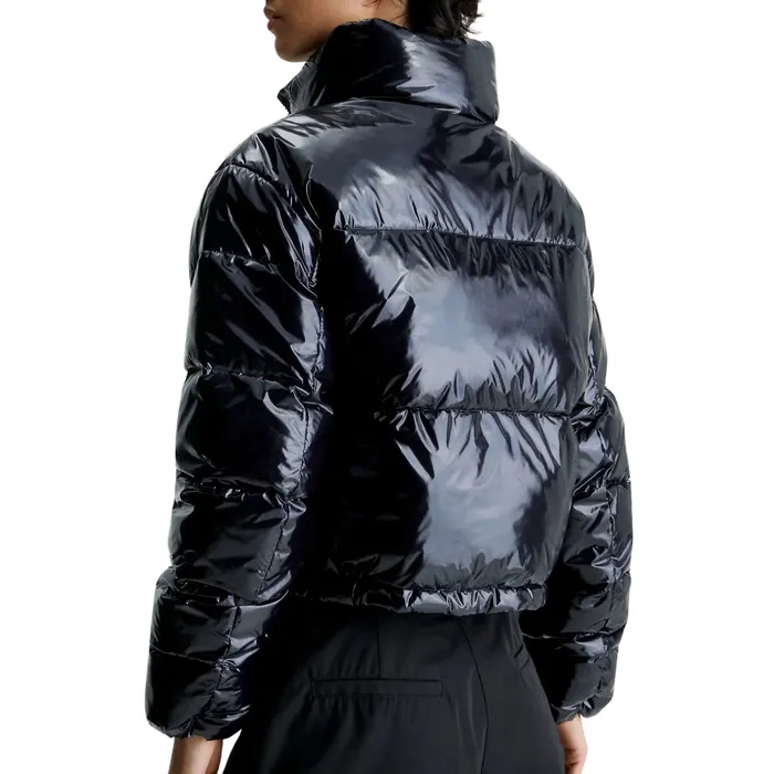 Calvin Klein Cropped Shiny Puffer Winterjas Dames