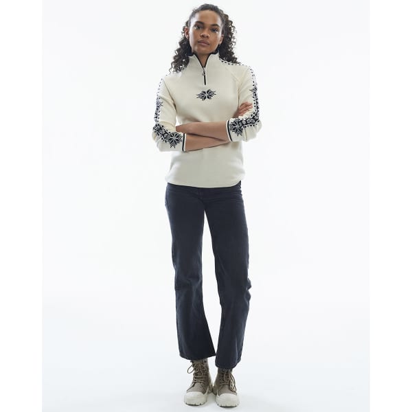 Pull DALE OF NORWAY GEILO F SWEATER OFFWHITE BLACK