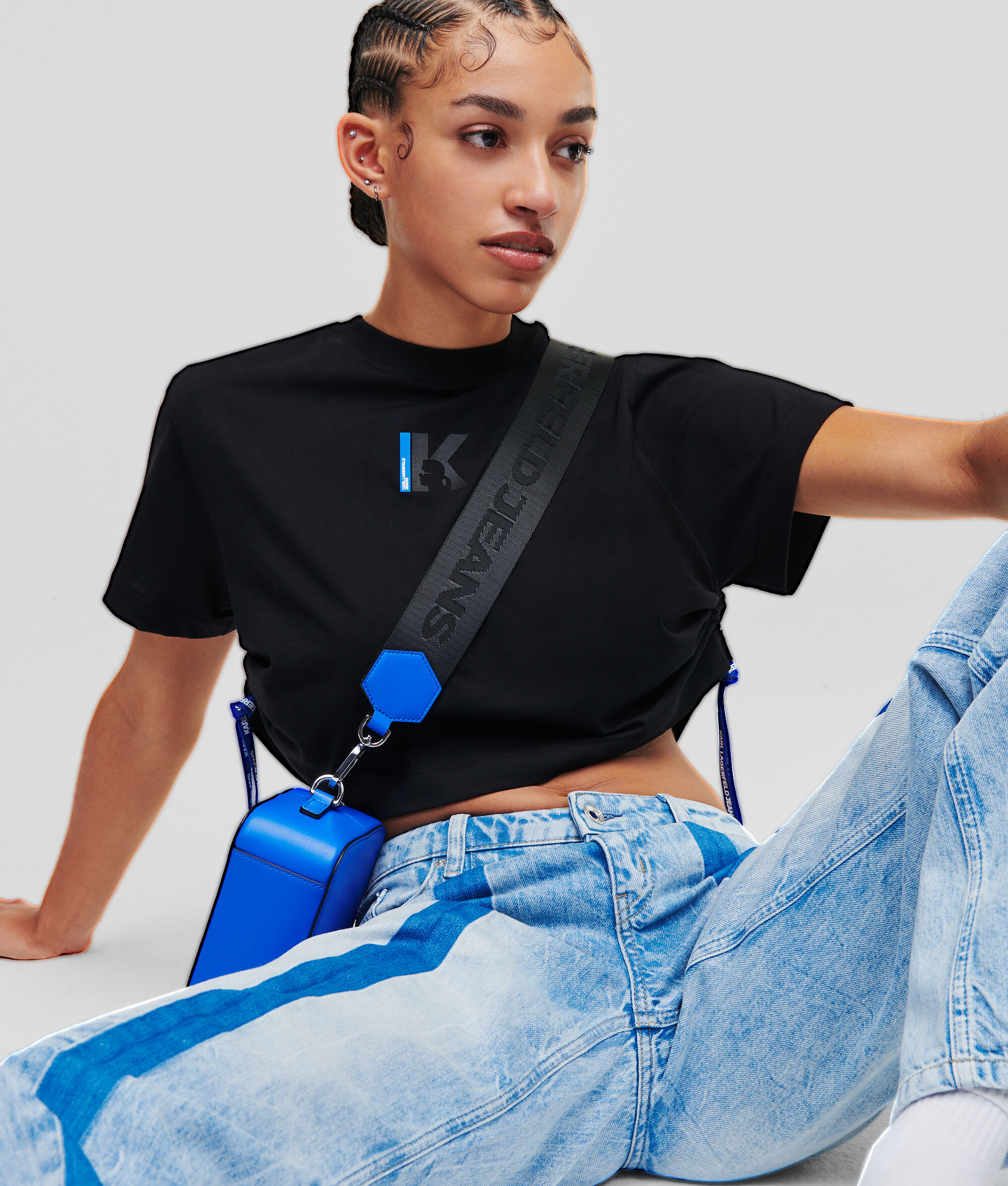 T-SHIRT BOXY FRONCÉ KLJ